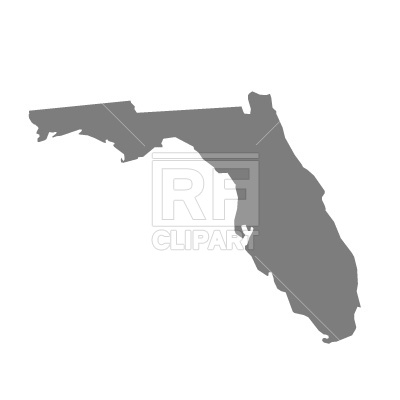 400x400 Florida Map Silhouette Free Vector Image Vector Artwork