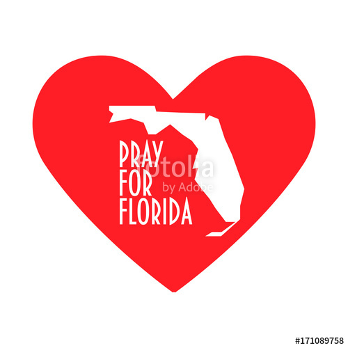 500x500 Pray For Florida Vector Illustration Stock Image And Royalty