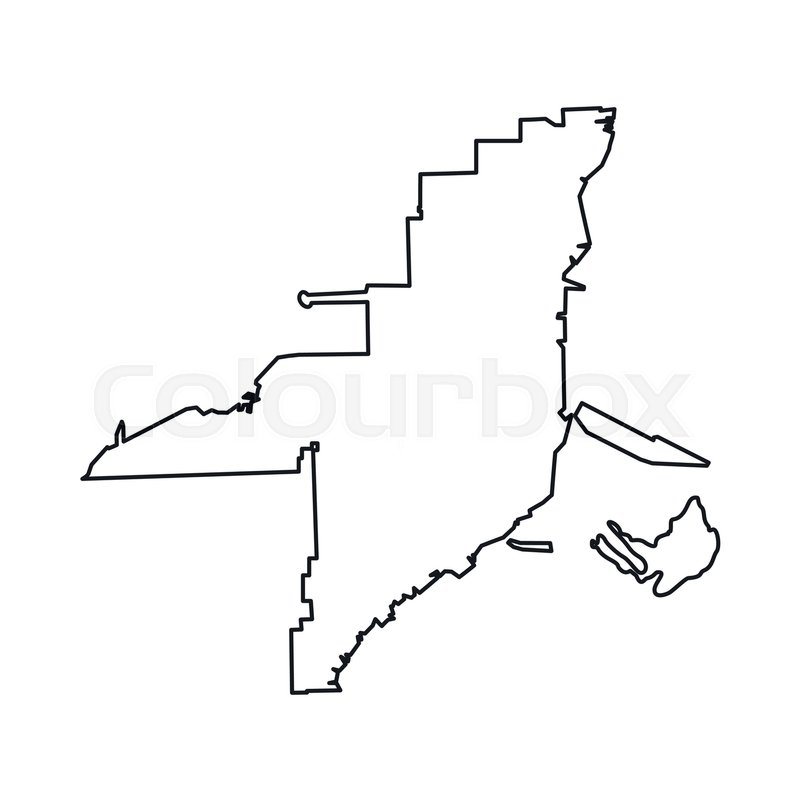 Florida Map Icon In Outline Style Stock Vector Colourbox 800x800 Florida Map Icon In Outline Style Stock Vector Colourbox