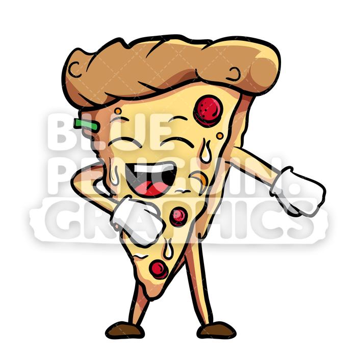 700x700 Halloween Eating Pizza Clipart
