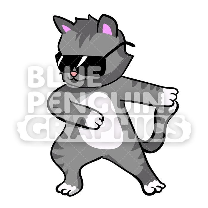 700x700 Cat Floss Dance Vector Cartoon Clipart Illustration Floss Dance