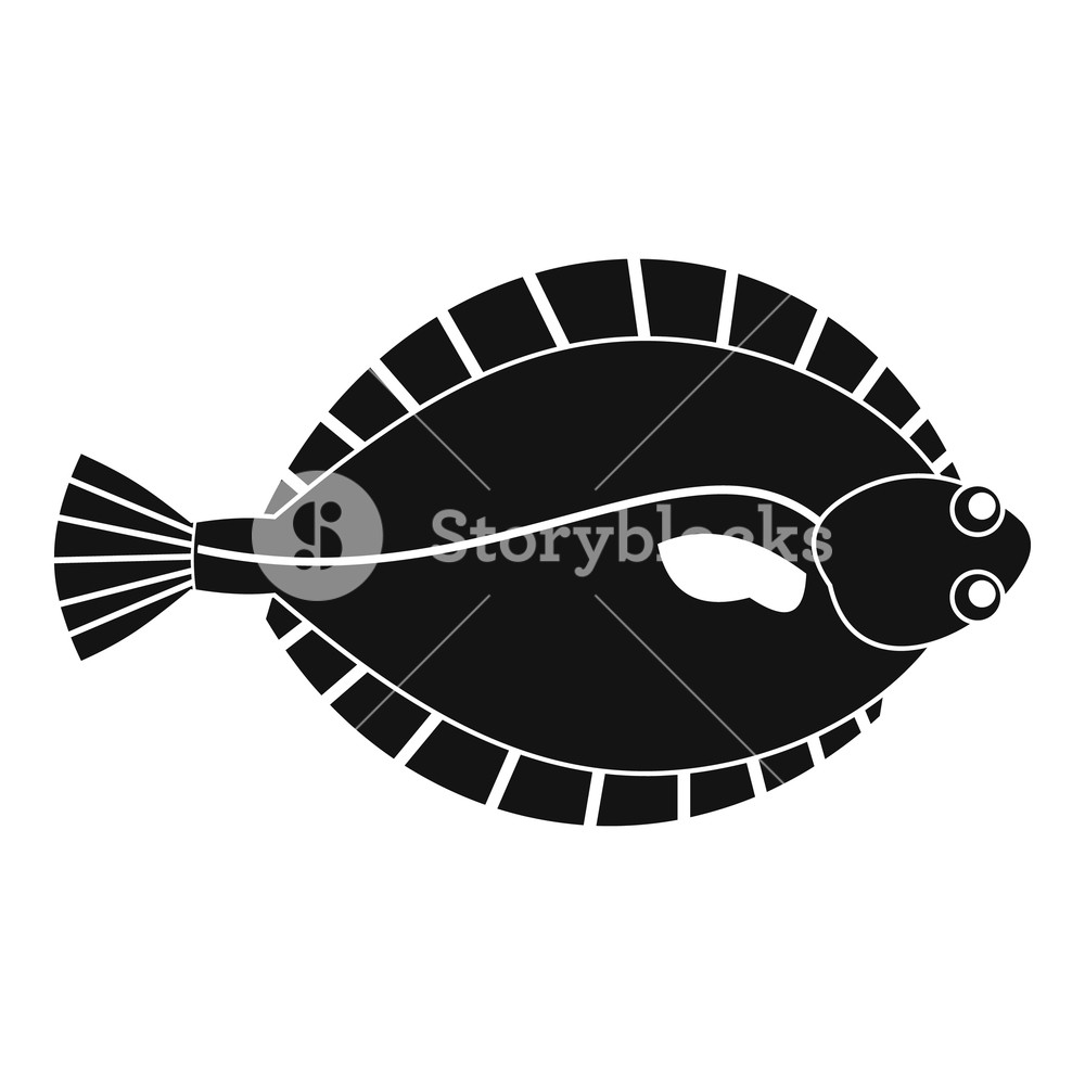 1000x1000 Flounder Icon Simple Illustration Of Flounder Vector Icon For Web