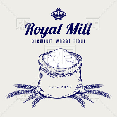 Hand Drawn Whole Bag Of Wheat Flour Vector Image Of Food 400x400 Hand Drawn Whole Bag Of Wheat Flour Vector Image Of Food