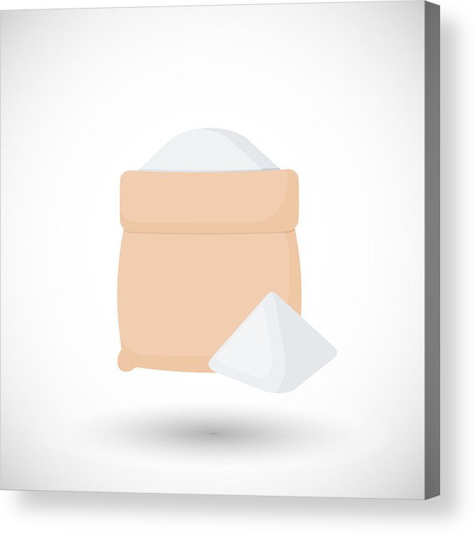Sack Of Flour Vector Flat Icon Acrylic Print 666x750 Sack Of Flour Vector Flat Icon Acrylic Print