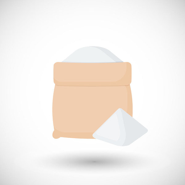 Sack Of Flour Vector Flat Icon Art Print 600x600 Sack Of Flour Vector Flat Icon Art Print