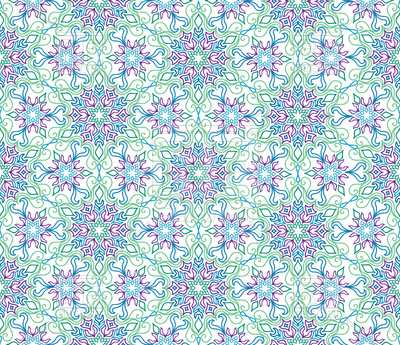 400x345 Flourish Tiled Pattern Floral Oriental Ethnic Background Vector