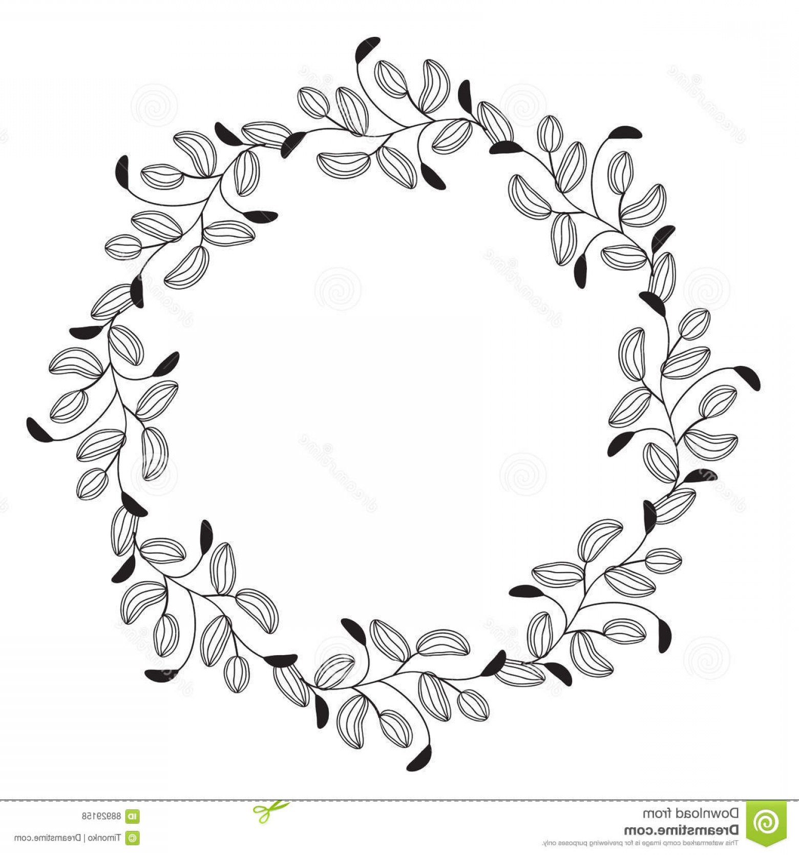 1560x1668 Round Flourish Vintage Decorative Whorls Frame Leaves Isolated