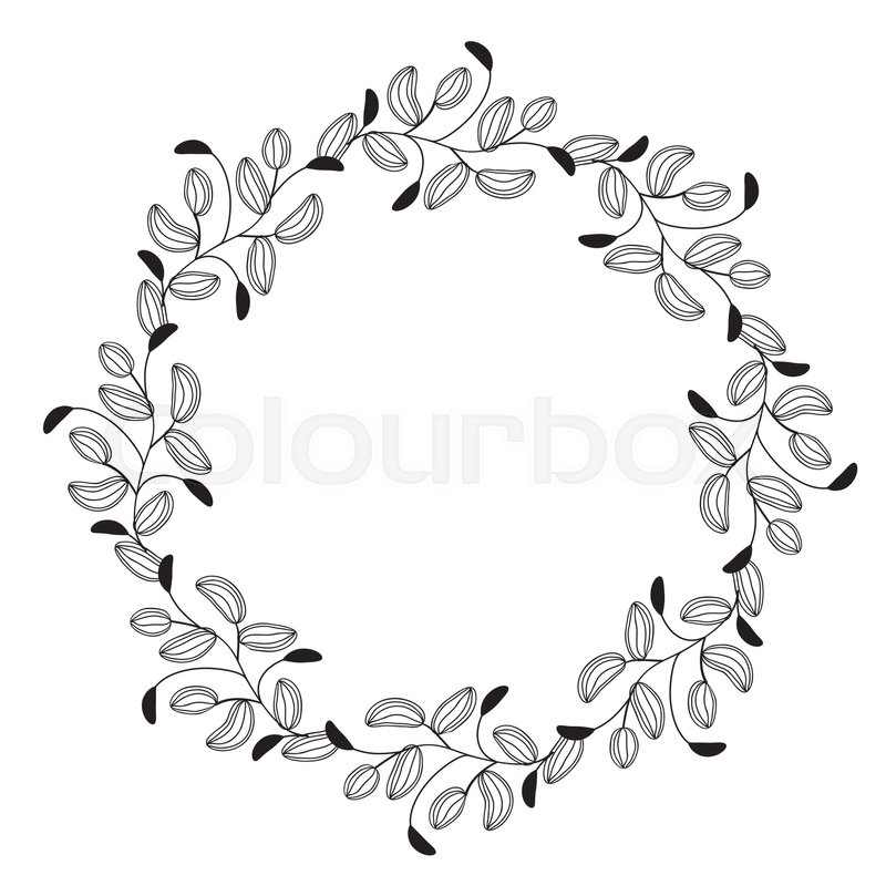 800x800 Round Flourish Vintage Decorative Stock Vector Colourbox