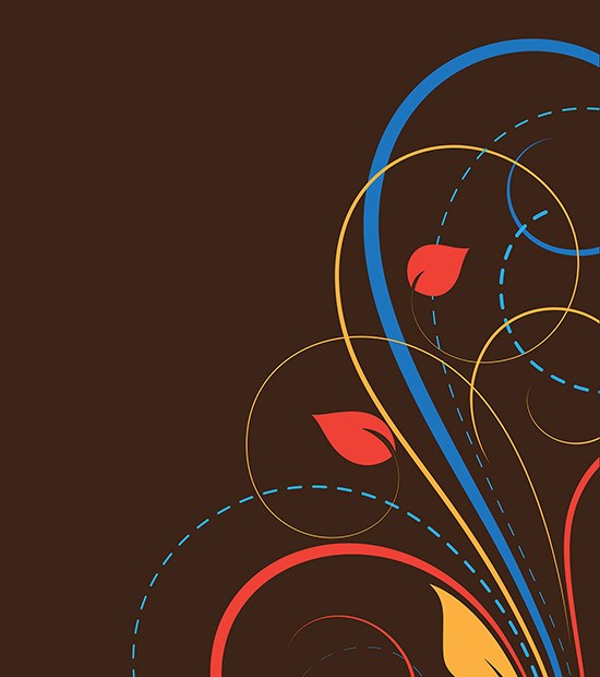 550x620 Download Free Corner Flourish Background Vector Illustration