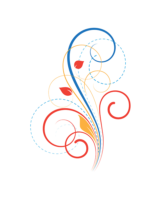 550x688 Download Free Flourish Swirl Background Vector Vector Illustration