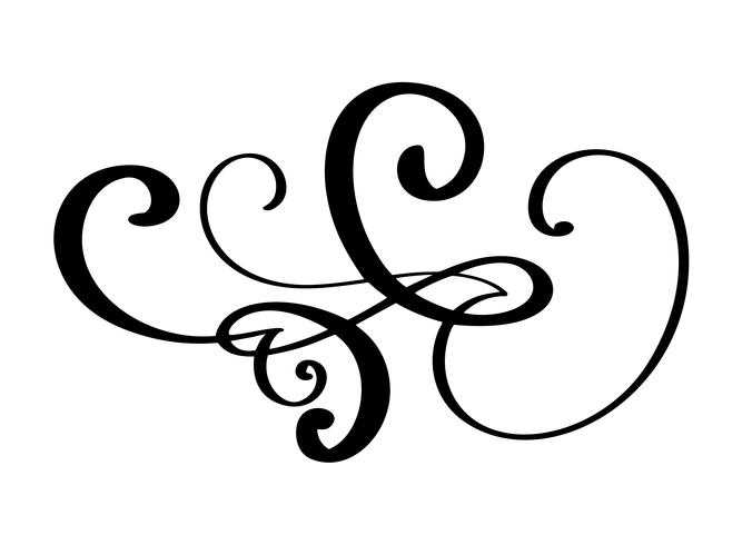 667x490 Hand Drawn Border Flourish Separator Calligraphy Designer Elements