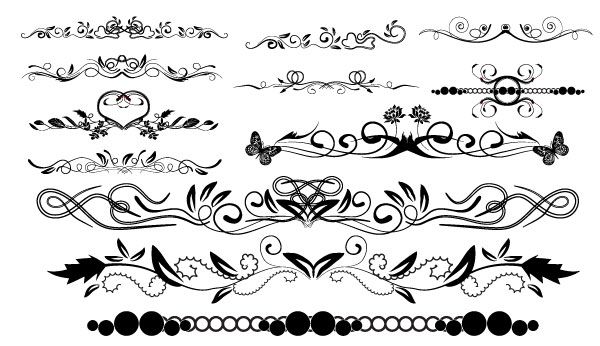 600x346 Massive Collection Of Vintage Vector Graphics Floral Borders