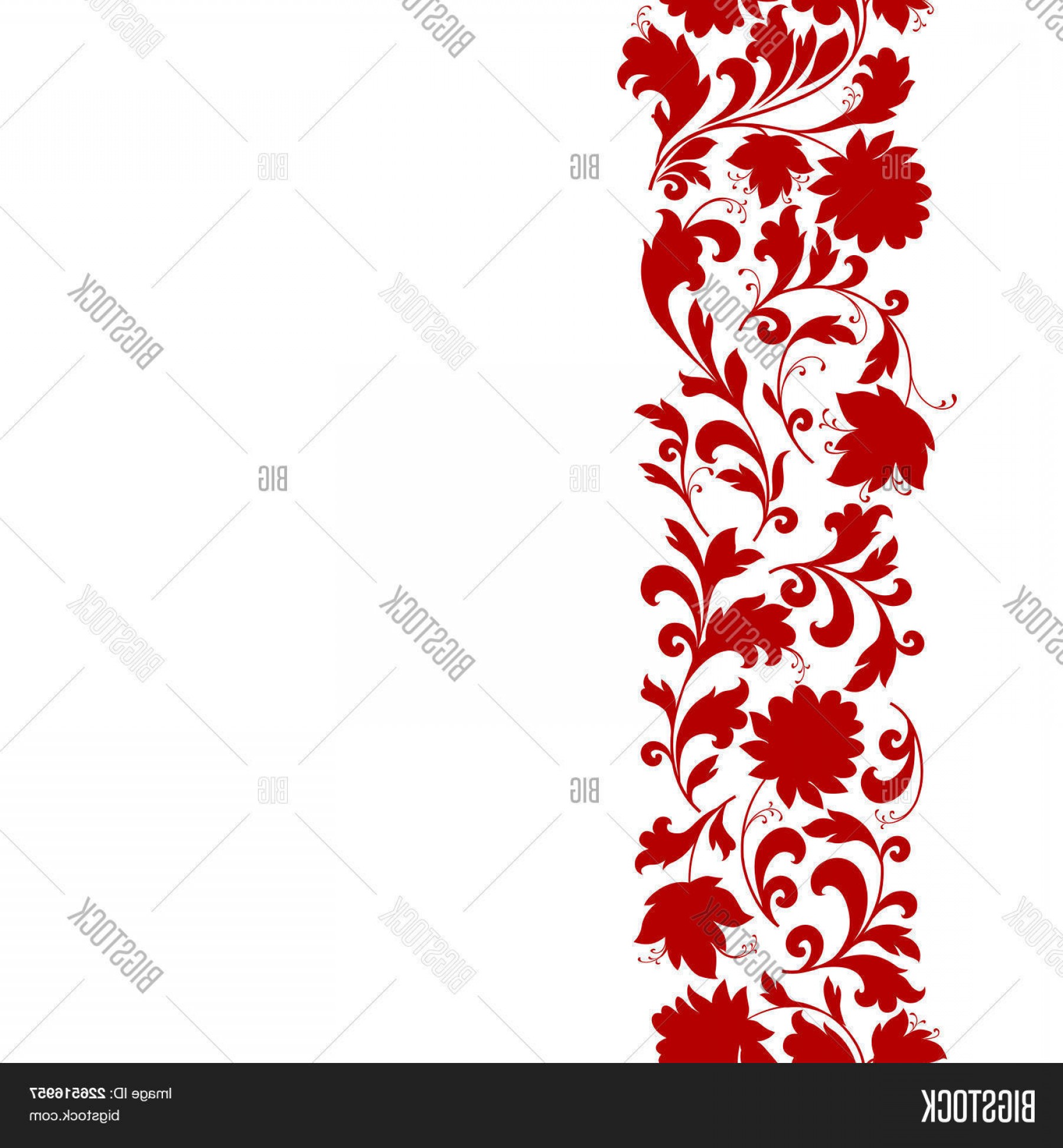 1800x1944 Stock Vector Floral Seamless Pattern Design Element Flower Border