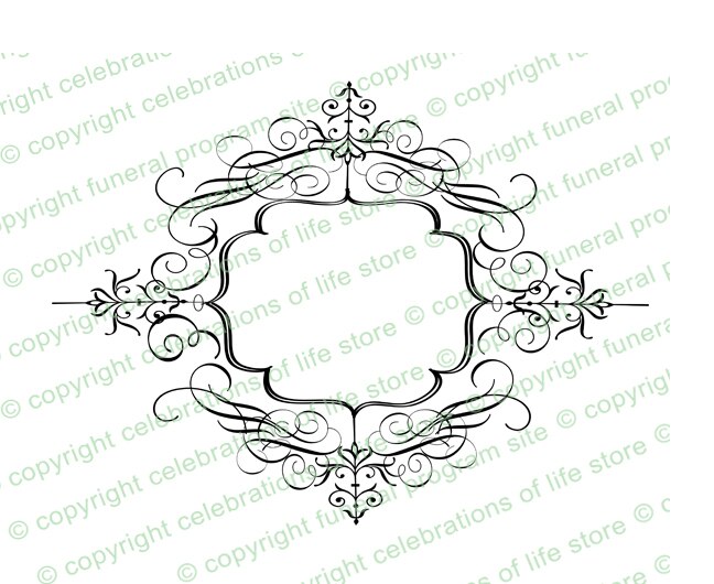 648x530 Champagne Elegant Vector Flourish Border Template