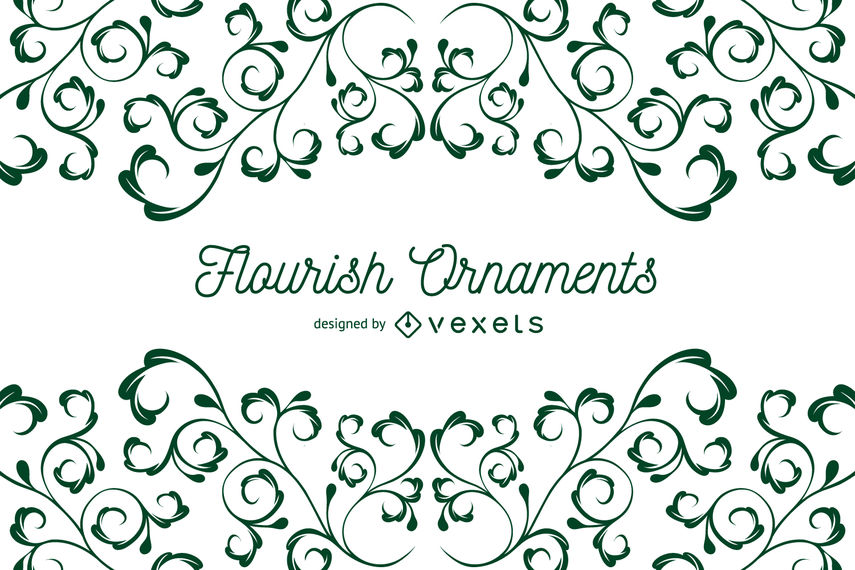 855x570 Flourish Ornaments Background Frame