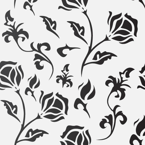 500x500 Flat Seamless Flourish Pattern