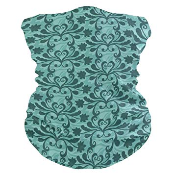 355x355 Free Vector Teal Western Flourish Pattern Balaclava