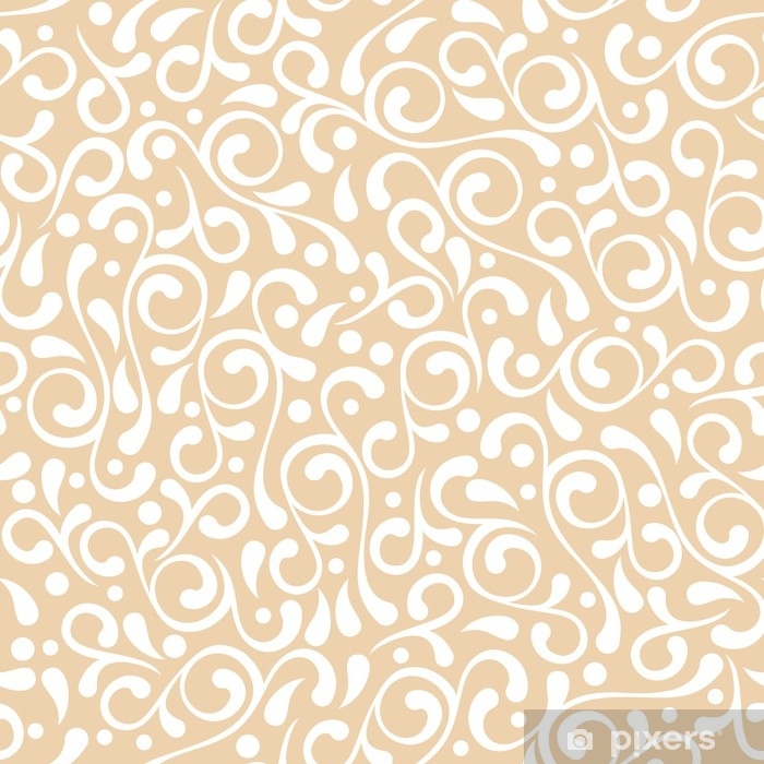 700x700 Vector Seamless Pastel Beige Flourish Pattern Vintage Decorativ