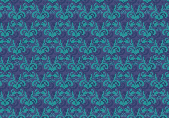 700x490 Cobalt Vector Western Flourish Pattern Stock Images