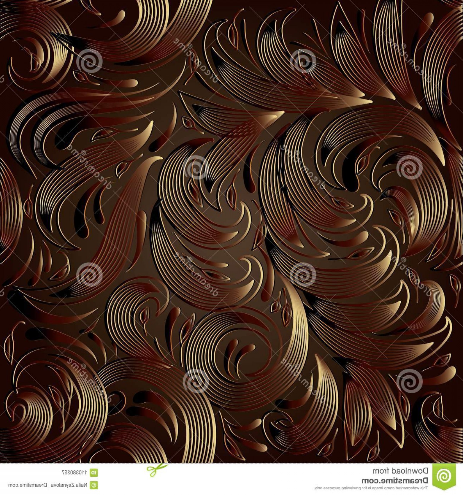 1560x1668 Dark Floral Vintage D Seamless Pattern Vector Flourish Backgro