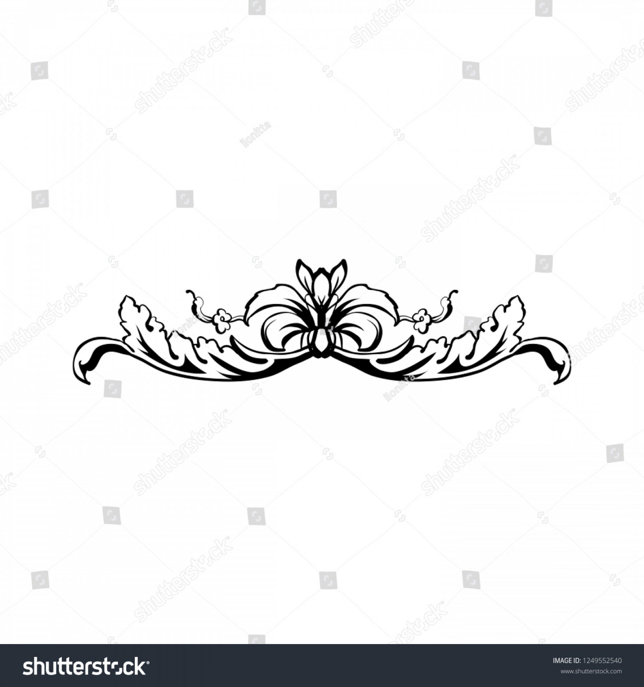 2160x2304 Flourish Vector Text Divider Floral Vintage Handandbeak