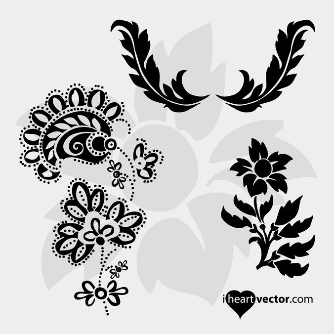 676x676 Free Flourish Vector Pack Files, Vectors Graphics