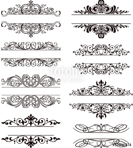 448x500 Flourish Vector Labels Stock Image And Royalty Free Vector