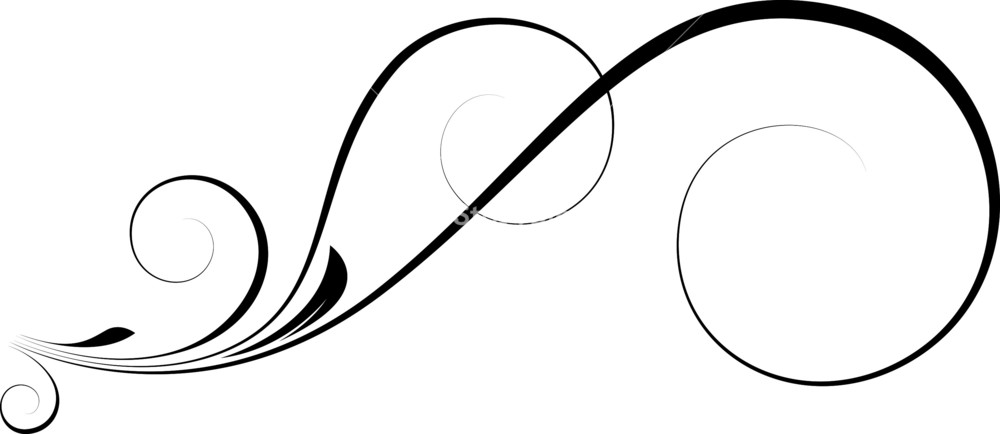 Flourish Vector Royalty Free Stock Image 1000x434 Flourish Vector Royalty Free Stock Image