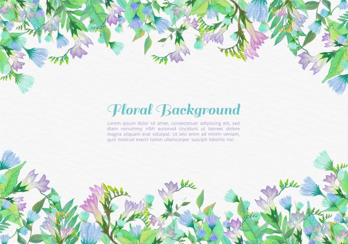 Free Vector Painted Flowers Background 700x490 Free Vector Painted Flowers Background
