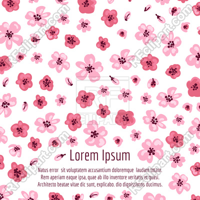 Pink Sakura Flowers Background Vector Image Of Backgrounds 400x400 Pink Sakura Flowers Background Vector Image Of Backgrounds