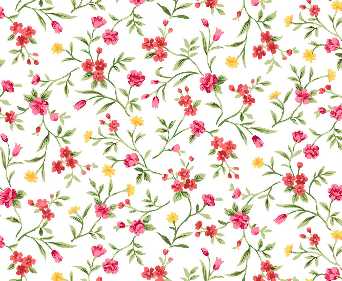 Watercolor Floral Seamless Background Vector Art Graphics 1136x936 Watercolor Floral Seamless Background Vector Art Graphics