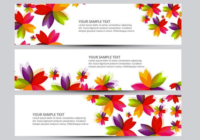 Flower Banner Vectors 700x490 Flower Banner Vectors