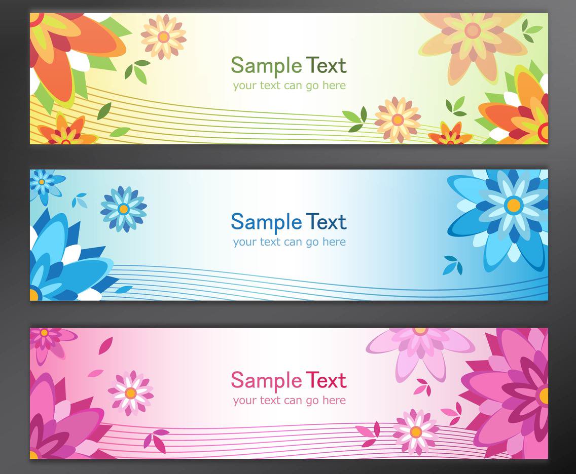 Floral Banner Vectors Vector Art Graphics 1136x936 Floral Banner Vectors Vector Art Graphics