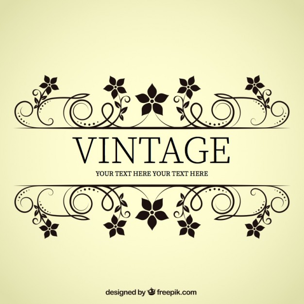 Vintage Flower Banner Vector Free Download 626x626 Vintage Flower Banner Vector Free Download