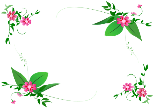 512x360 Flower Border Png Vector Vector, Clipart