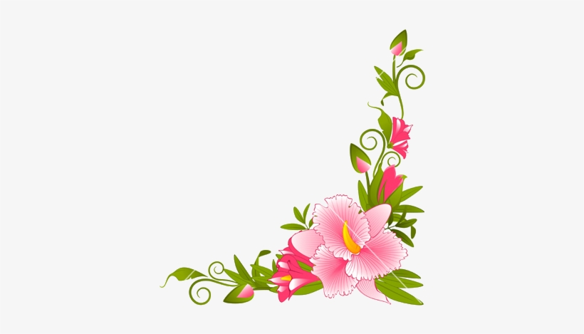 820x469 Flower Border Vector