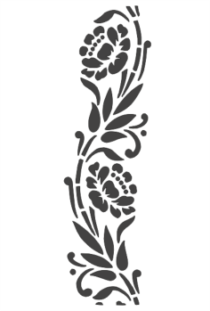 236x349 Floral Border Vector Design Pattern