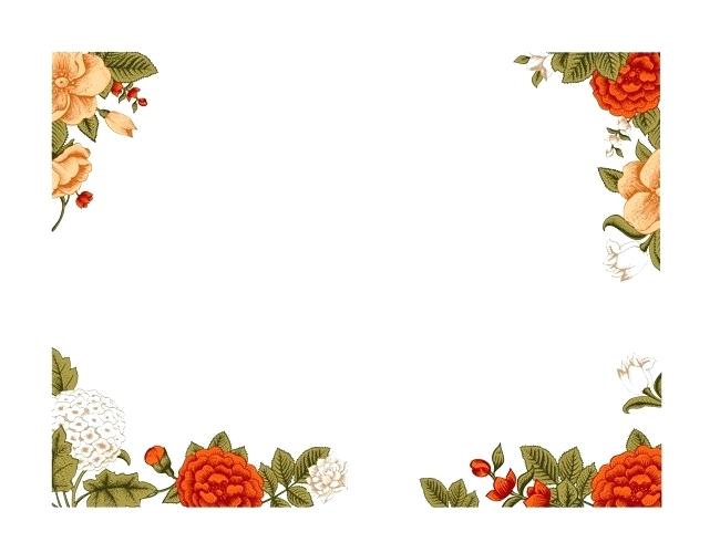 Flower Border Vector at Vectorified.com | Collection of Flower Border ...