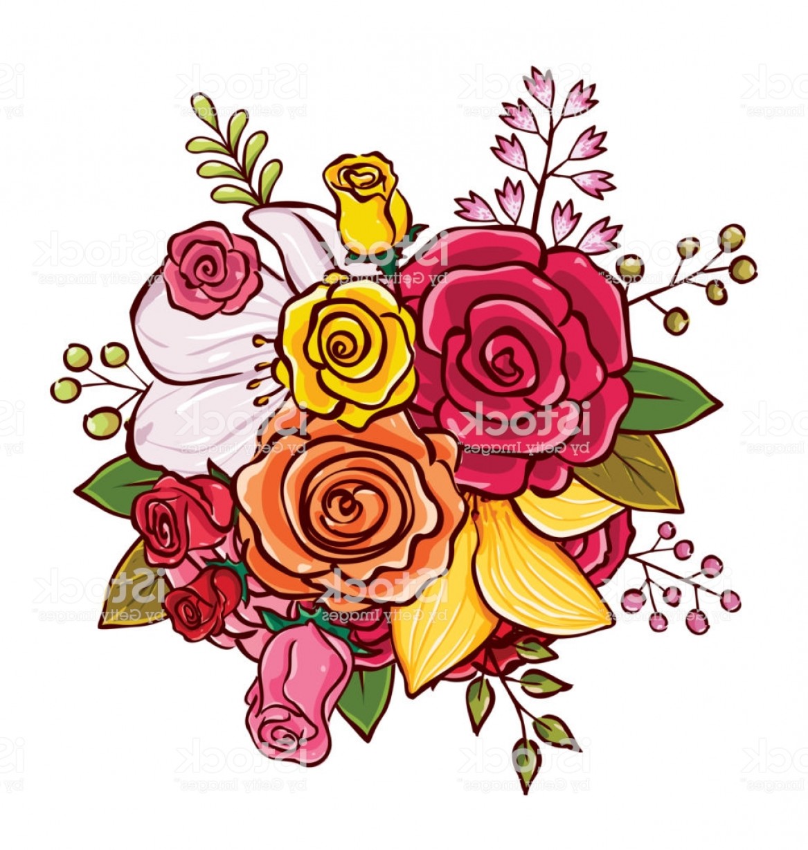 Flower Bouquet Vector Cqrecords 1167x1228 Flower Bouquet Vector Cqrecords