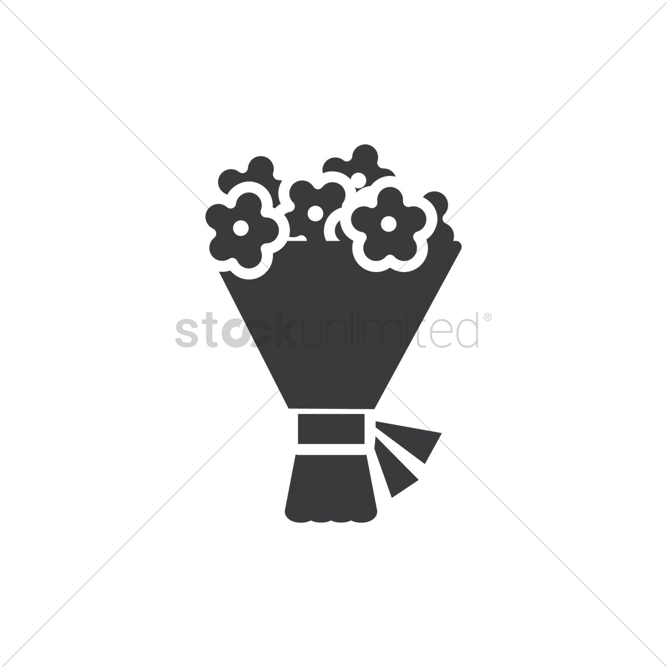 Flower Bouquet Vector Image 1300x1300 Flower Bouquet Vector Image