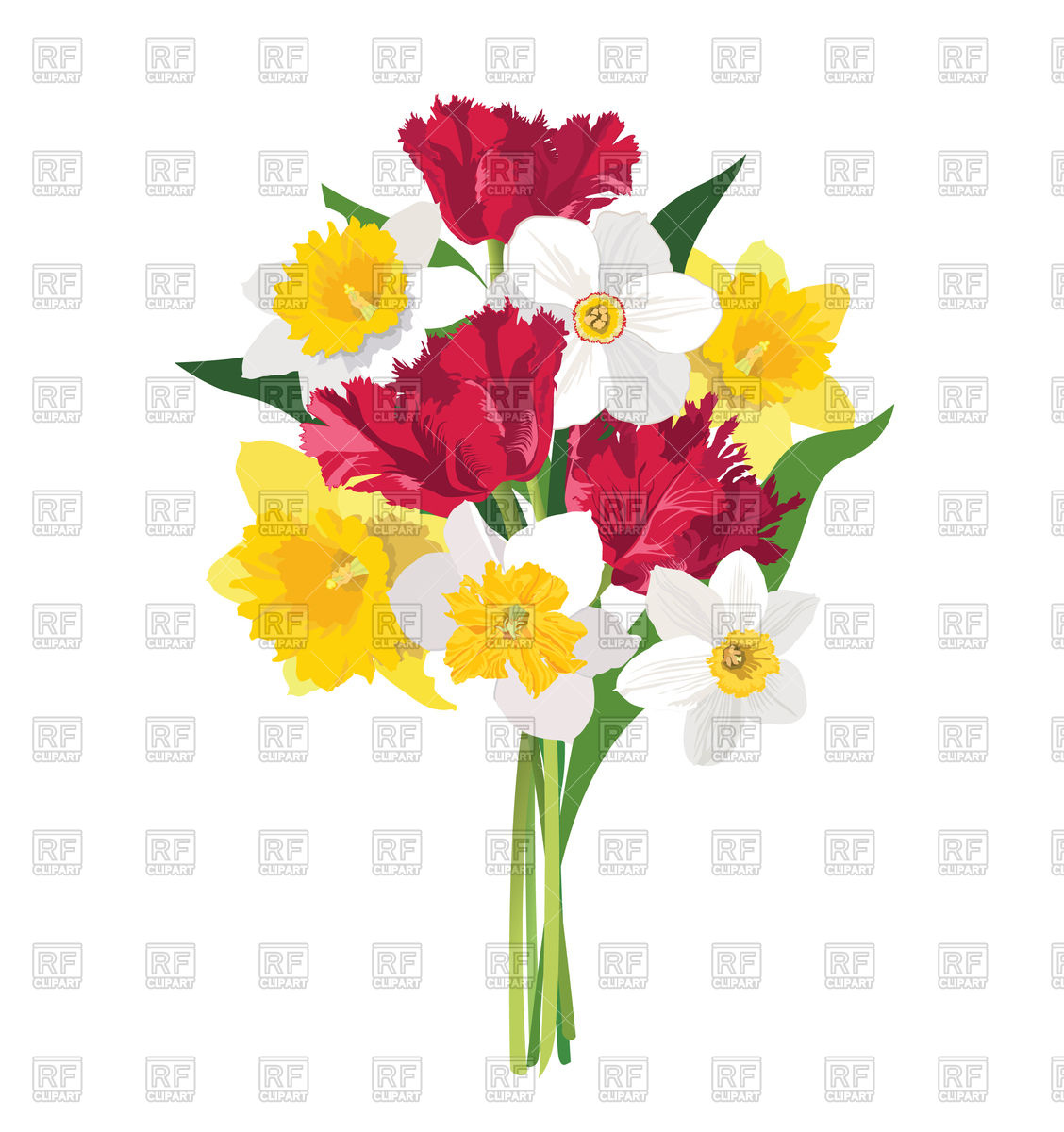 Flower Bouquet Vector Image Of Objects Terriana 1128x1200 Flower Bouquet Vector Image Of Objects Terriana
