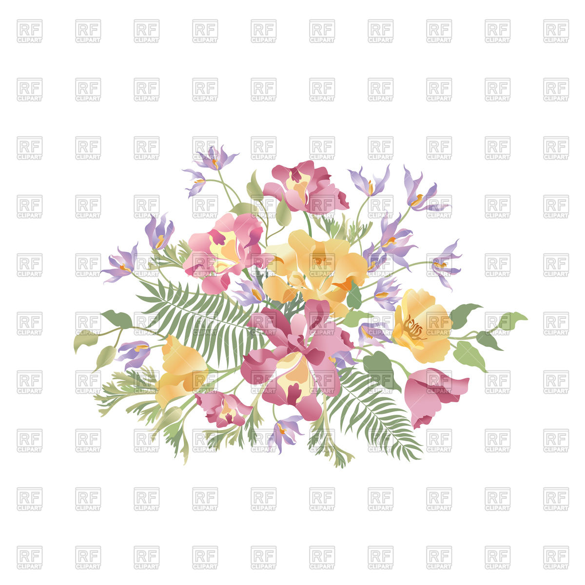 Flower Bouquet Vector Image Of Plants And Animals Terriana 1200x1200 Flower Bouquet Vector Image Of Plants And Animals Terriana