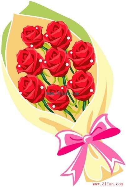 Flowers Bouquet Vector Free Vector In Adobe Illustrator 405x600 Flowers Bouquet Vector Free Vector In Adobe Illustrator