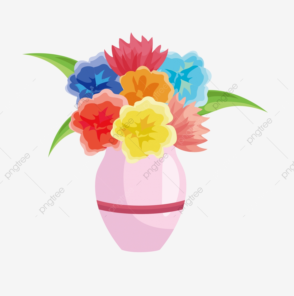 1200x1208 Png Flowers Flower Vase Cartoon, Cartoon Flower, Cartoon Vase