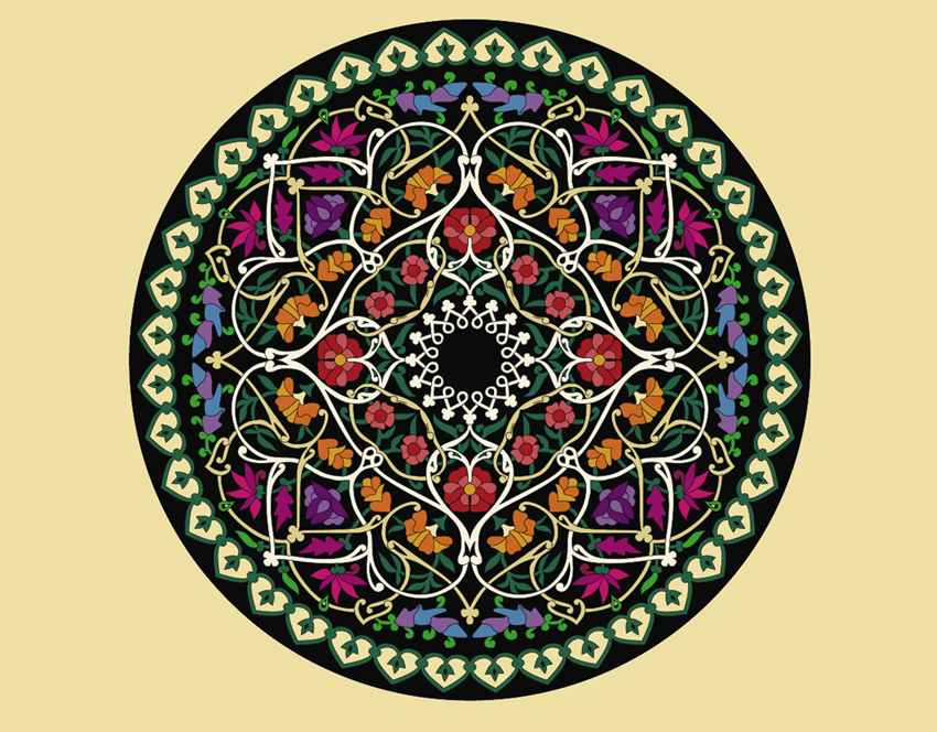 Flower Circle Vector Art Graphics 850x664 Flower Circle Vector Art Graphics
