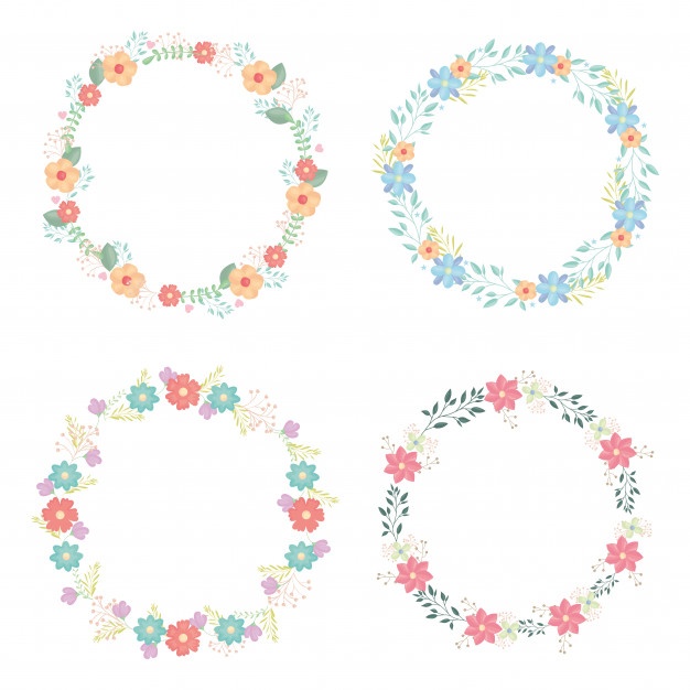 Flower Circle Vector at Vectorified.com | Collection of Flower Circle ...