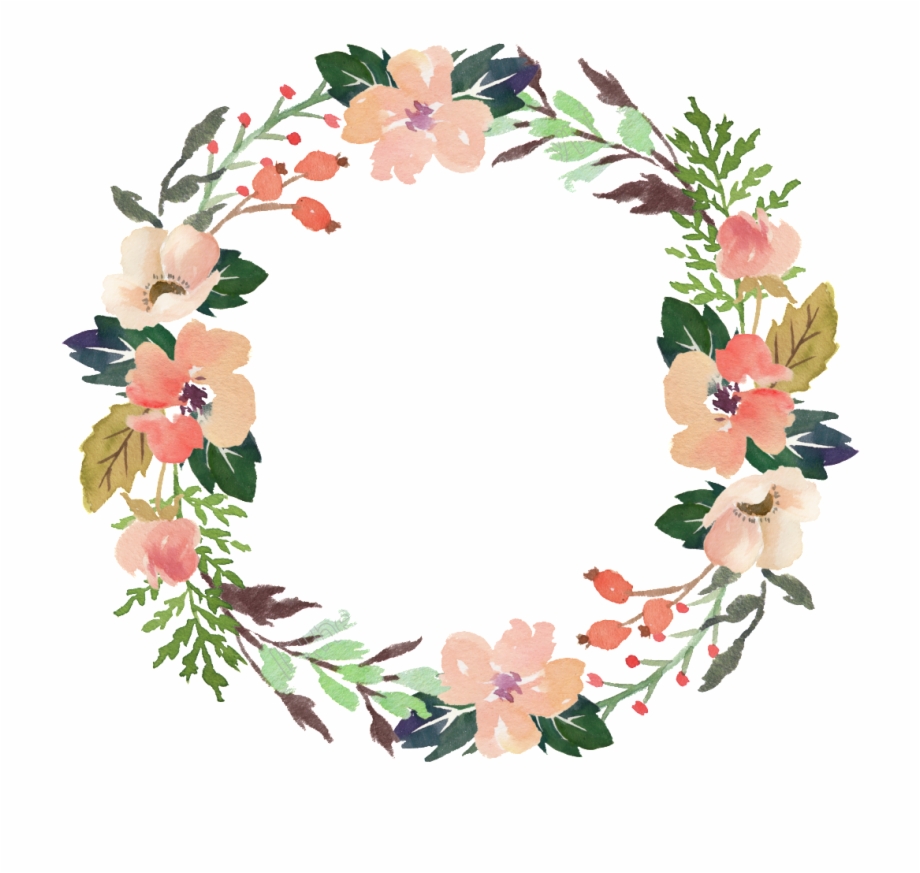 Circle With Flowers Svg