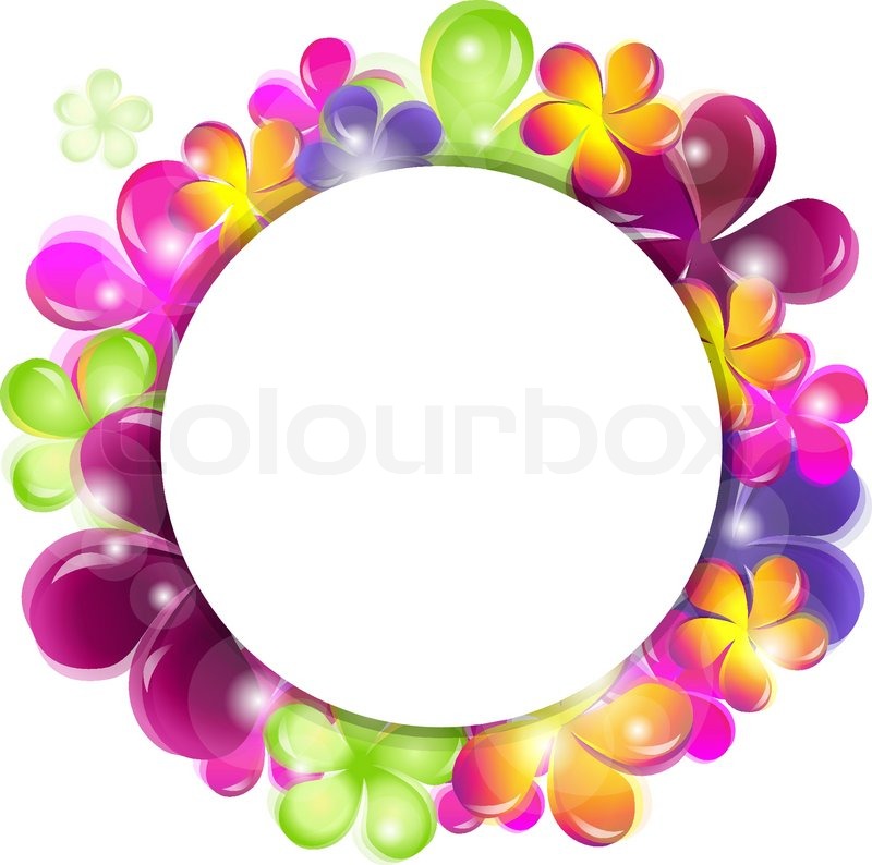 Circle With Abstract Flowers Stock Vector Colourbox 800x794 Circle With Abstract Flowers Stock Vector Colourbox