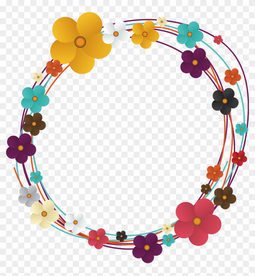 Flower Circle Vector at Vectorified.com | Collection of Flower Circle