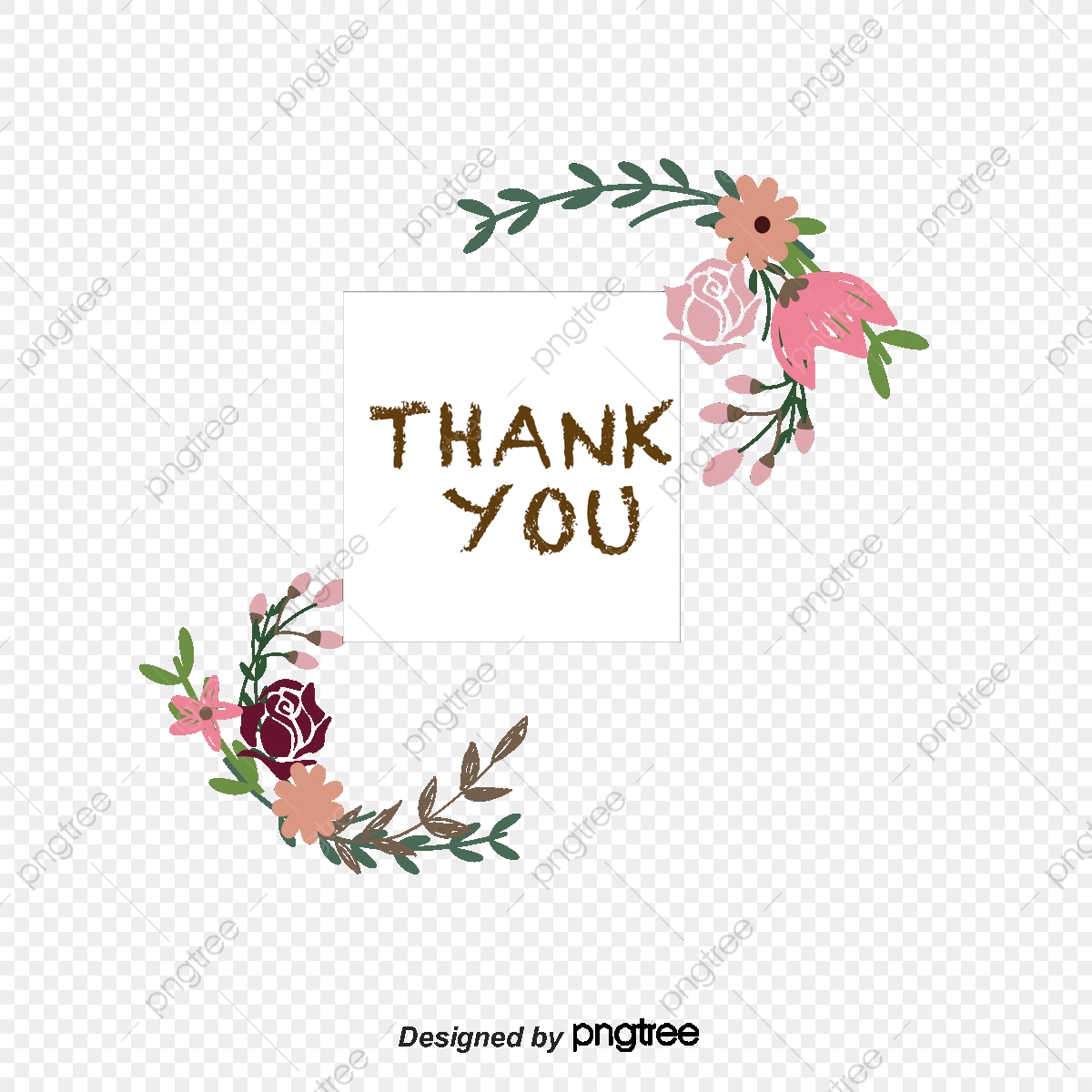 1200x1200 Diagonal Decorative Flower Borders, Flower Clipart, Vector Png